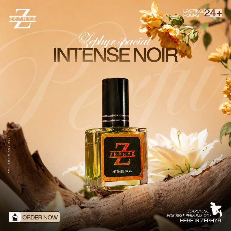 Zephyr Intense Noir Eau De Parfum Long-Lasting Unisex Luxury Scent